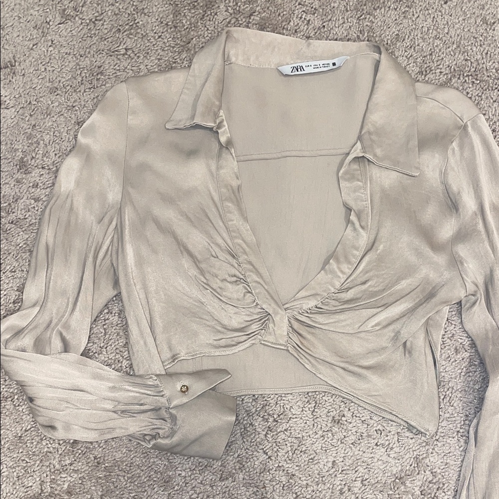 Zara Cropped Blouse